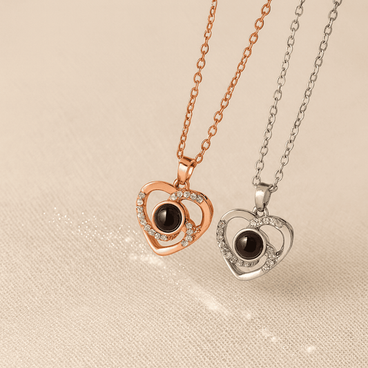 Custom Viking Heart Hidden Photo Necklace - Hidden Forever