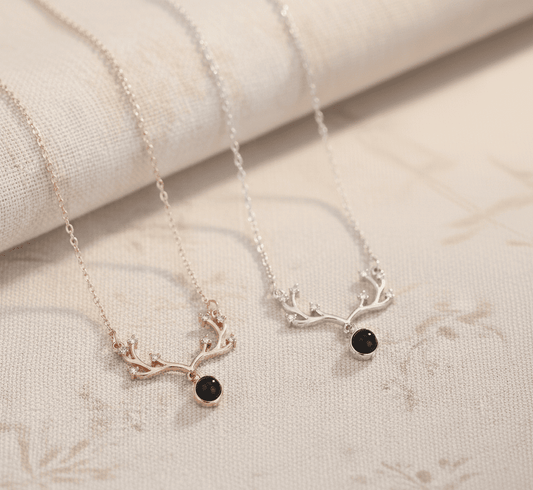 Custom Vine Zircon Gem Hidden Photo Necklace - Hidden Forever