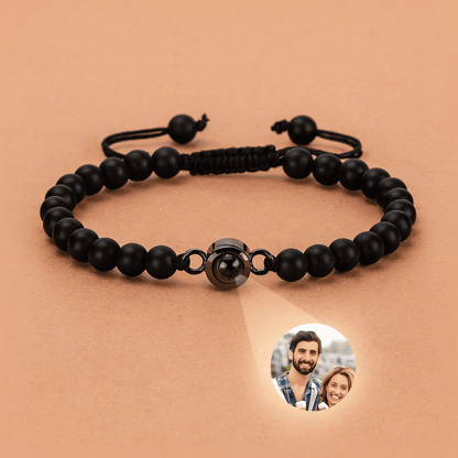 Customised Frosted Stone Projection Bracelet - Hidden Forever