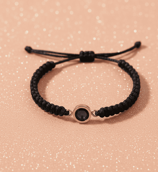 Customised Snake Knot Braided Projection Bracelet - Hidden Forever