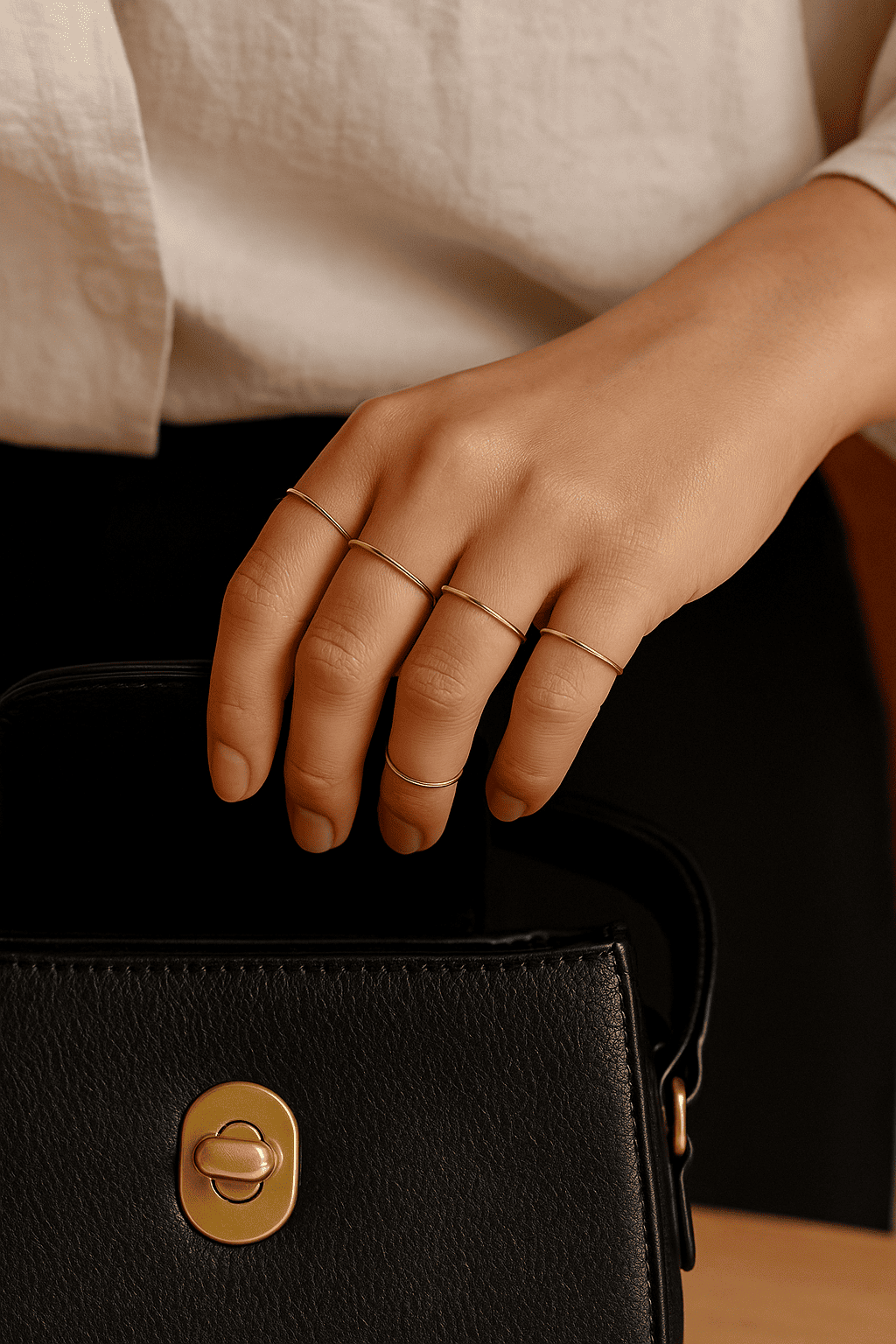 Dainty 18 Gold & Silver Rings - Hidden Forever
