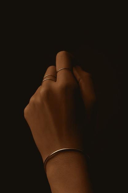 Dainty 18 Gold & Silver Rings - Hidden Forever