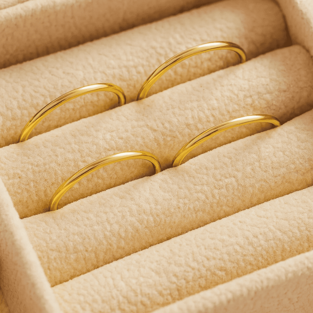Dainty 18 Gold & Silver Rings - Hidden Forever