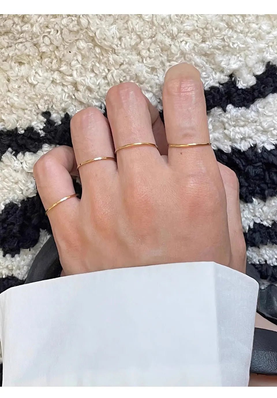 Dainty 18 Gold & Silver Rings - Hidden Forever