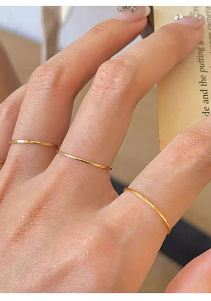 Dainty 18 Gold & Silver Rings - Hidden Forever