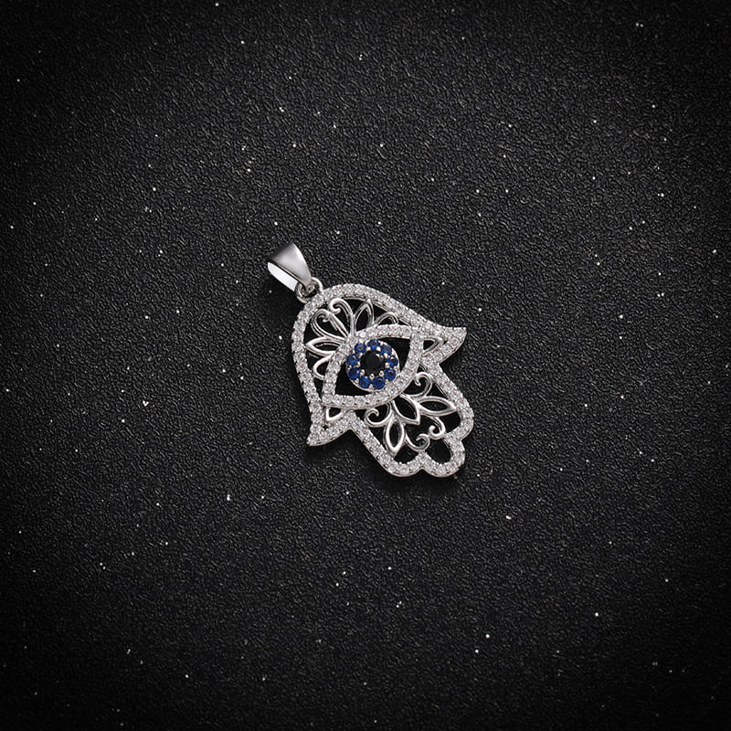 Divine Protection Hamsa Projection Necklace - Hidden Forever