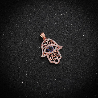 Divine Protection Hamsa Projection Necklace - Hidden Forever