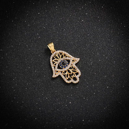 Divine Protection Hamsa Projection Necklace - Hidden Forever