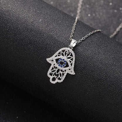Divine Protection Hamsa Projection Necklace - Hidden Forever