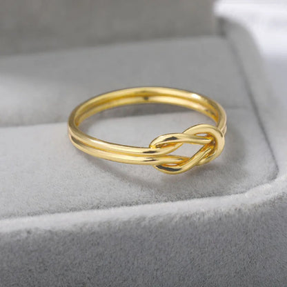 Double Love Knot Ring - Hidden Forever