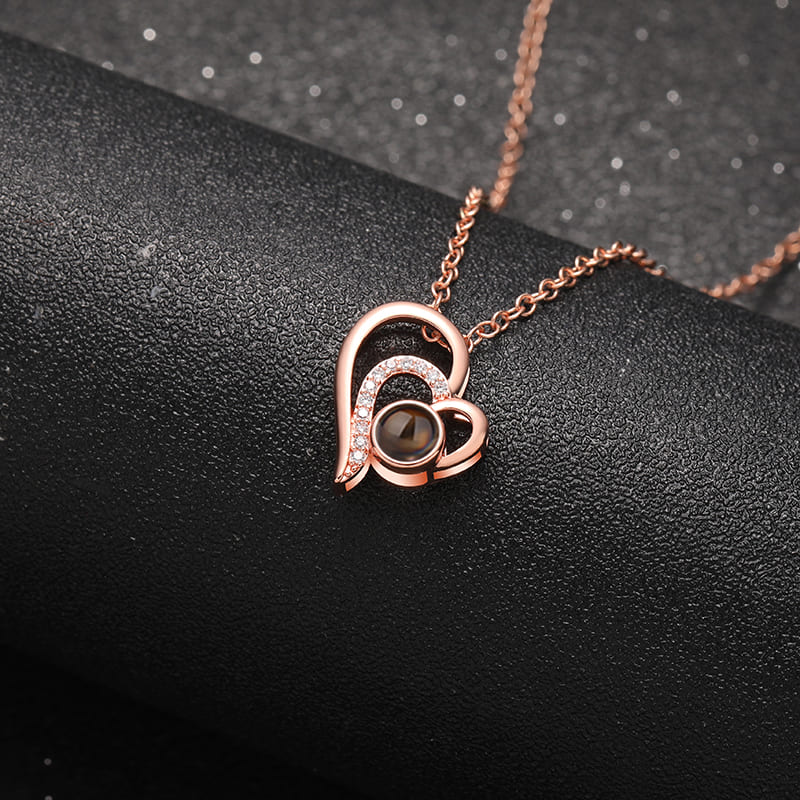 Embrace Heart Memory Projection Necklace - Hidden Forever