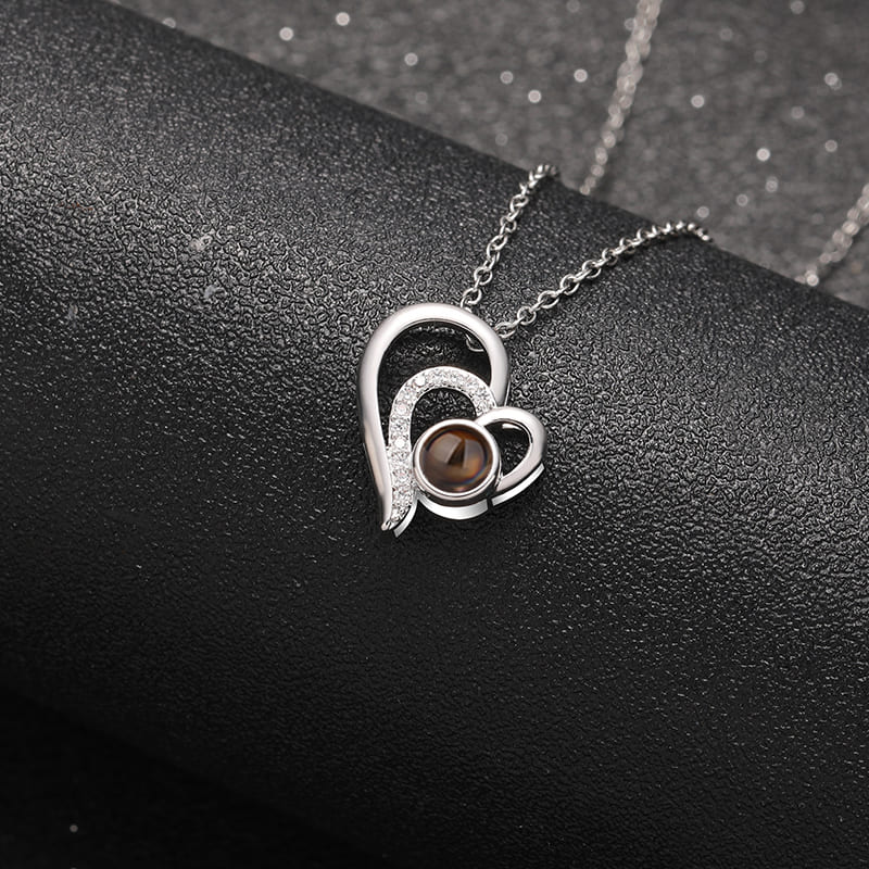 Embrace Heart Memory Projection Necklace - Hidden Forever