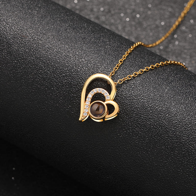 Embrace Heart Memory Projection Necklace - Hidden Forever