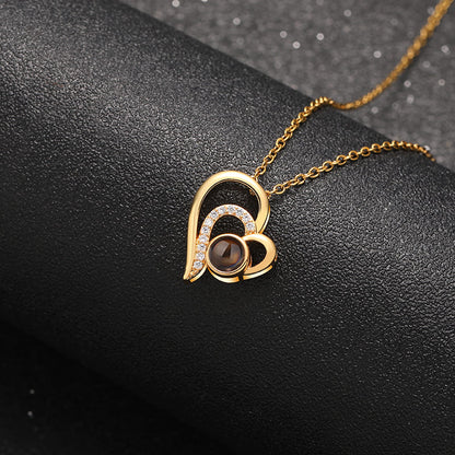 Embrace Heart Memory Projection Necklace - Hidden Forever