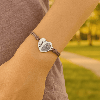 Embrace Memories Fingerprint Charm Bracelet - Hidden Forever