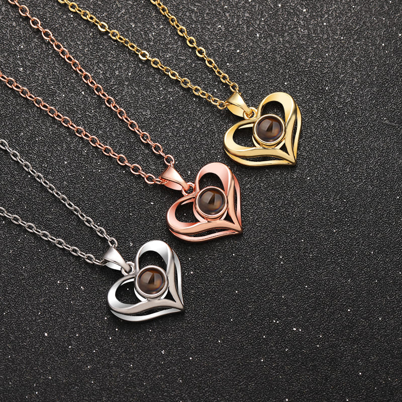 Open Heart Photo Locket Necklace — Personalized – Hidden Forever