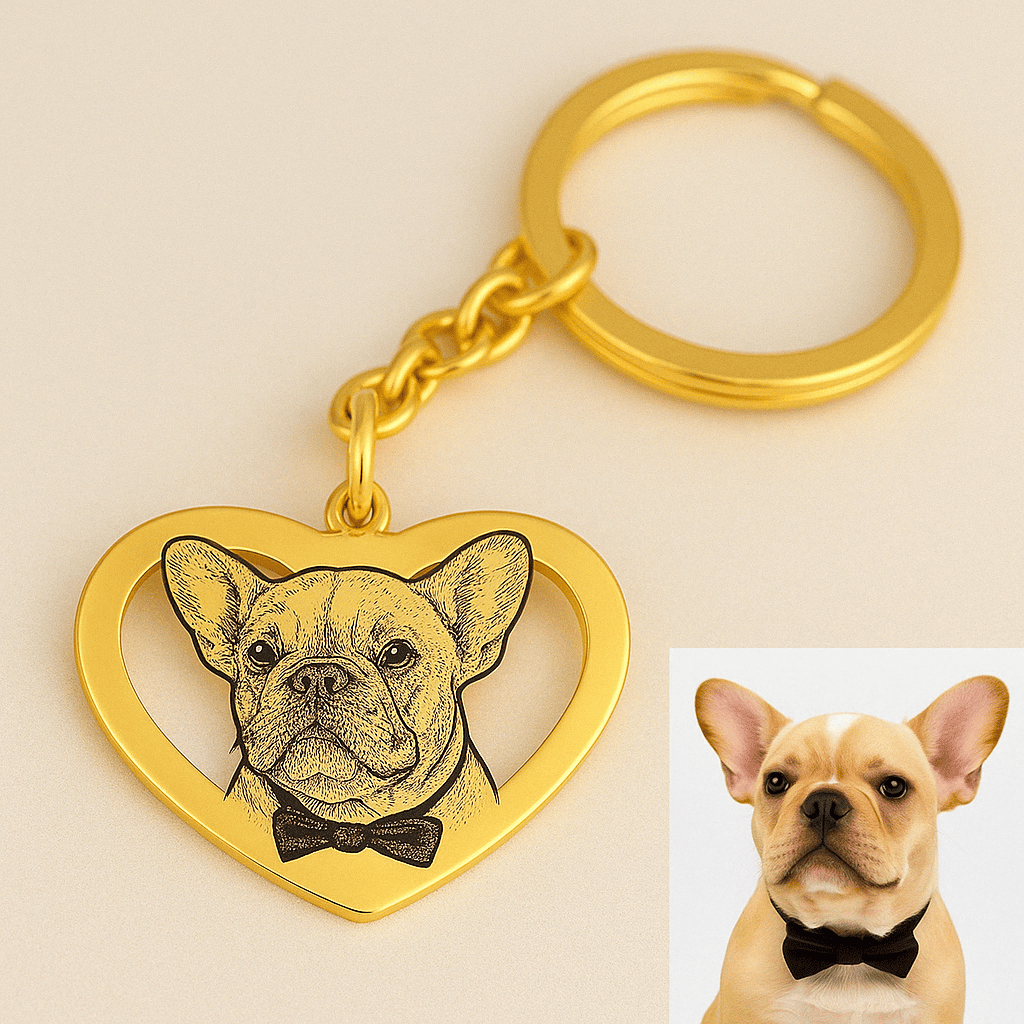 Engraved Necklace & Keyring - Add Your Photo - Hidden Forever