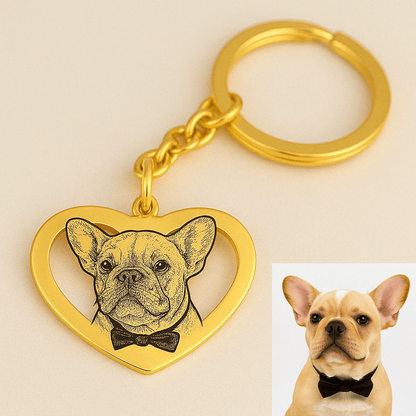 Engraved Necklace & Keyring - Add Your Photo - Hidden Forever