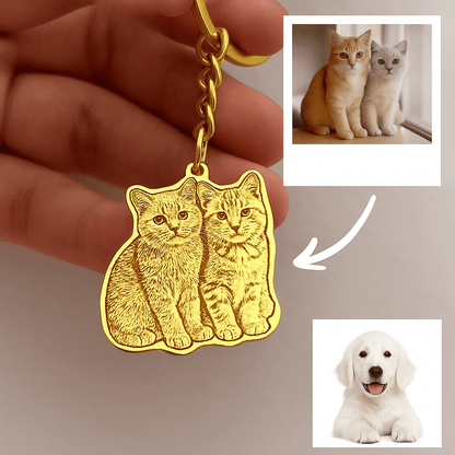 Engraved Necklace & Keyring - Add Your Photo - Hidden Forever