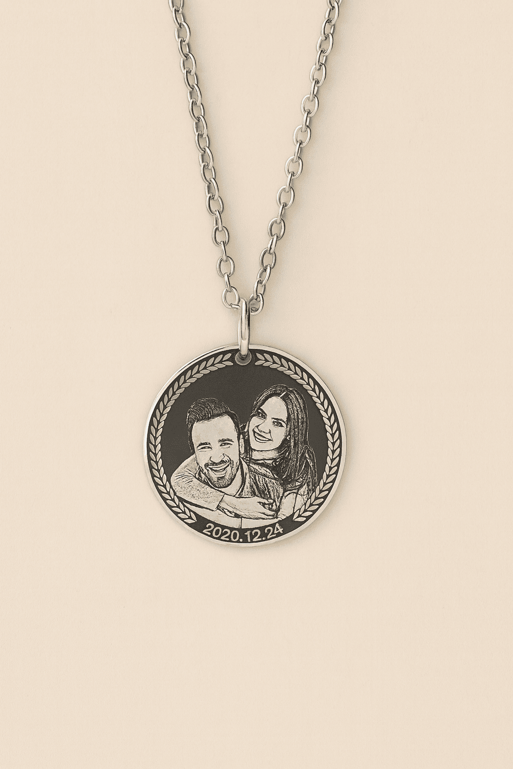 Engraved Necklace & Keyring - Add Your Photo - Hidden Forever