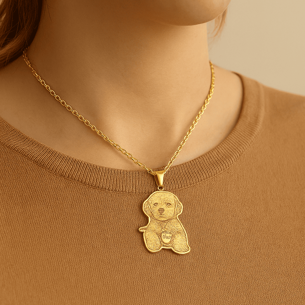 Engraved Necklace & Keyring - Add Your Photo - Hidden Forever