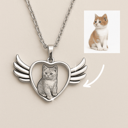 Engraved Necklace & Keyring - Add Your Photo - Hidden Forever