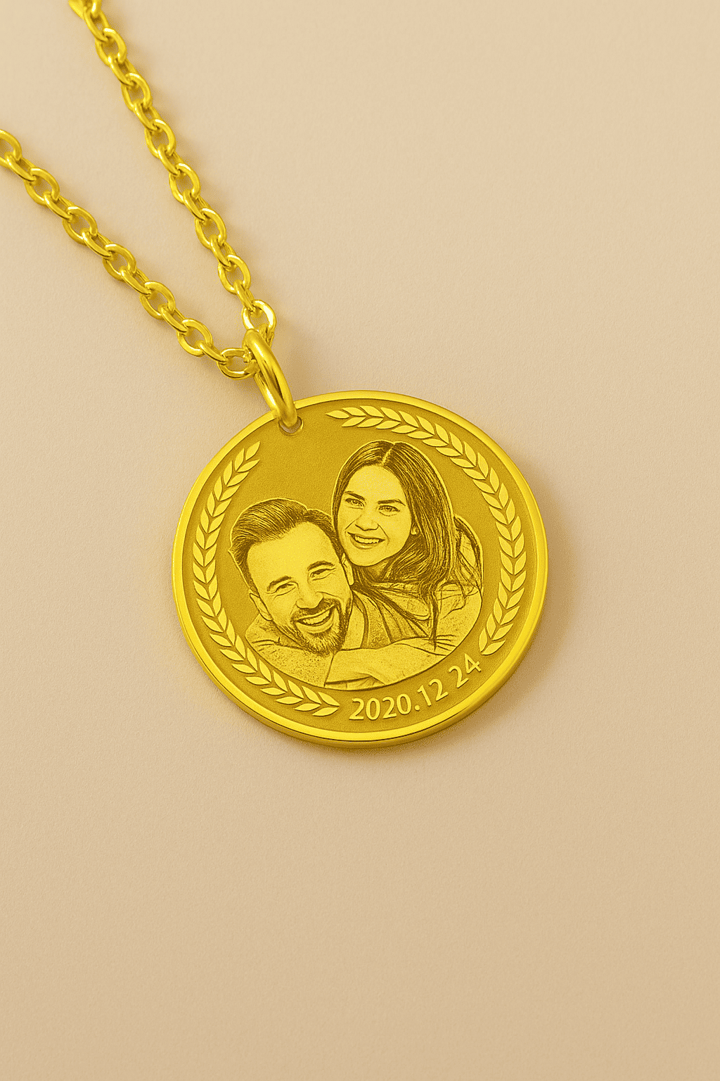 Engraved Necklace & Keyring - Add Your Photo - Hidden Forever