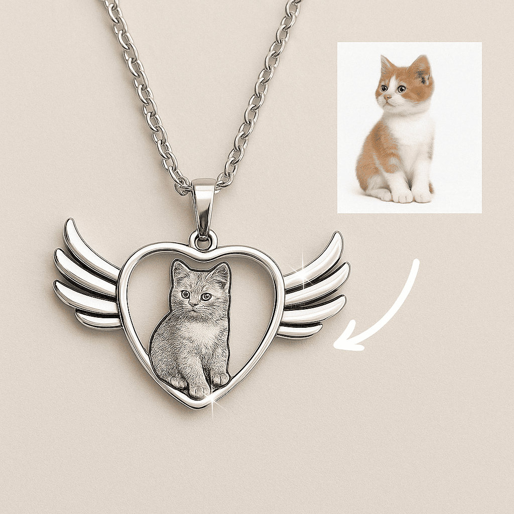 Engraved Necklace & Keyring - Add Your Photo - Hidden Forever