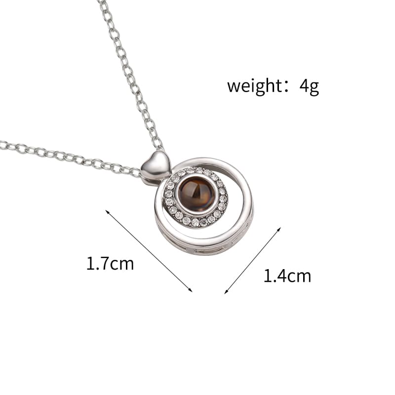 Eternal Heart Projection Necklace - Hidden Forever