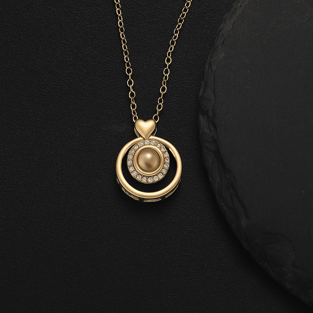 Eternal Heart Projection Necklace - Hidden Forever
