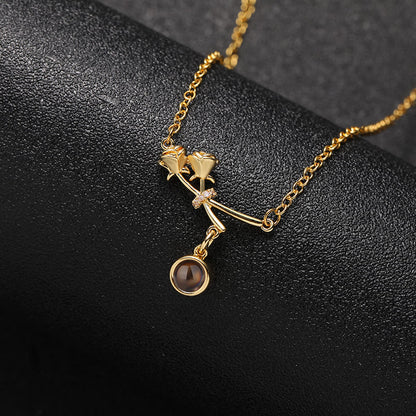 Eternal Rose Projection Necklace - Hidden Forever