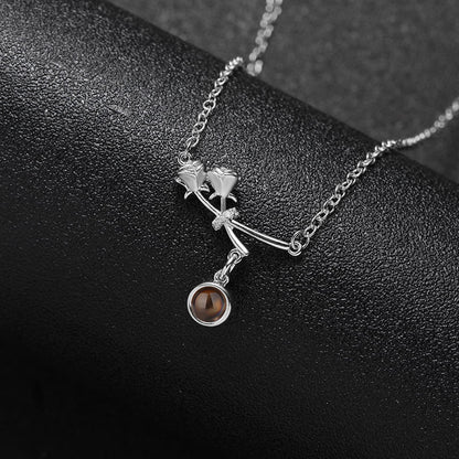 Eternal Rose Projection Necklace - Hidden Forever