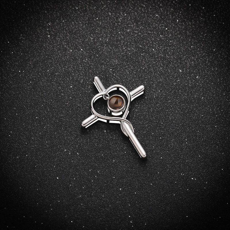 Faith & Love Cross Projection Necklace - Hidden Forever