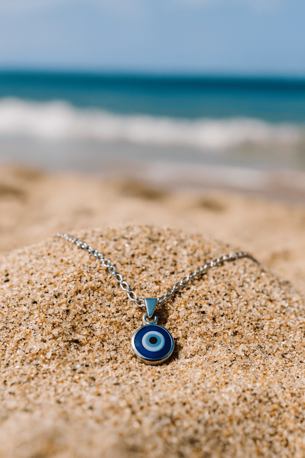 Fashion Blue Turkish Evil Eye Necklace - Hidden Forever