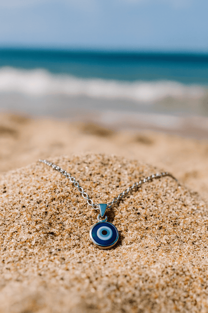 Fashion Blue Turkish Evil Eye Necklace - Hidden Forever