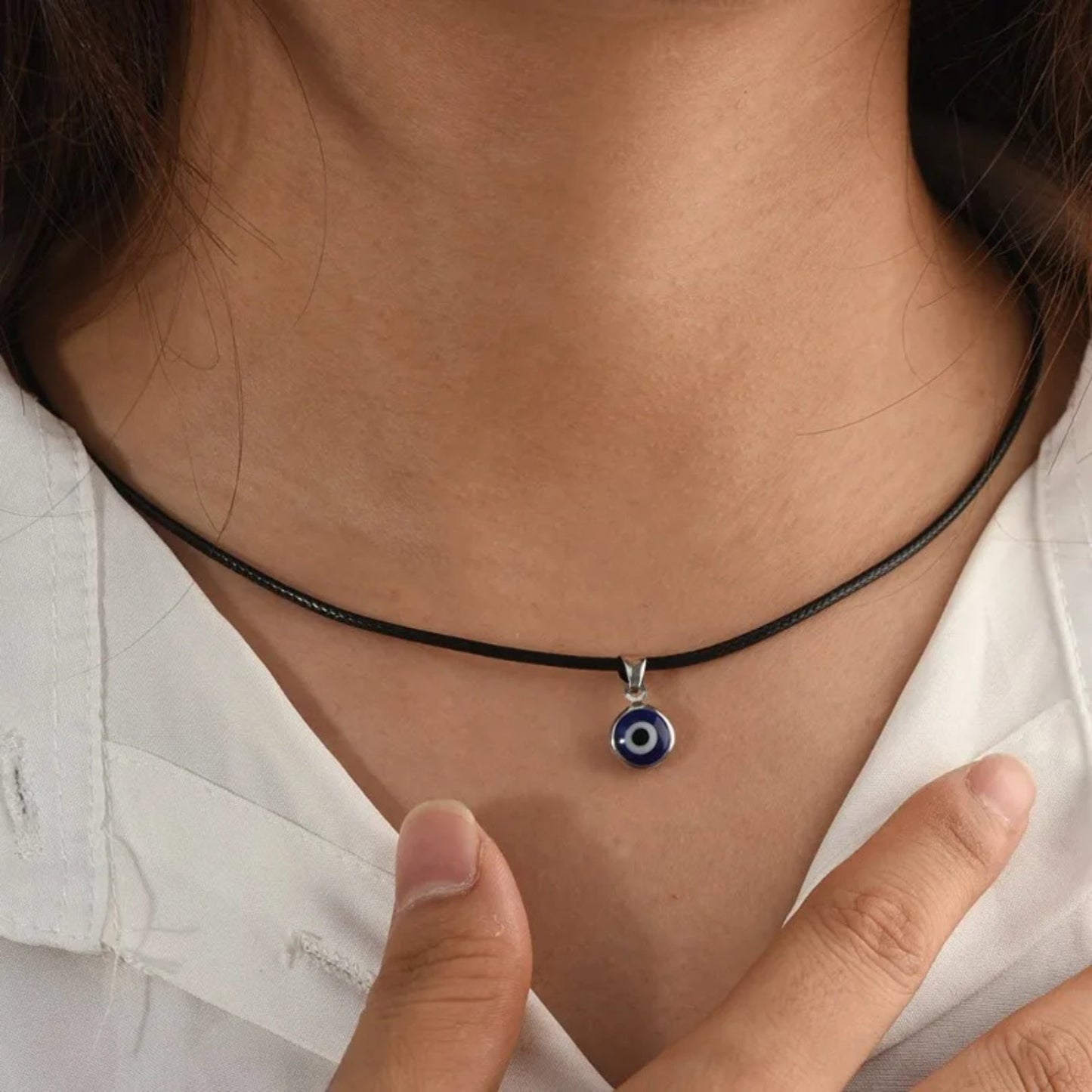 Fashion Blue Turkish Evil Eye Necklace - Hidden Forever