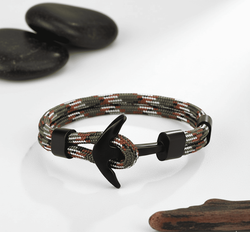 Father & Son Forever Linked Nautical Anchor Bracelet - Hidden Forever