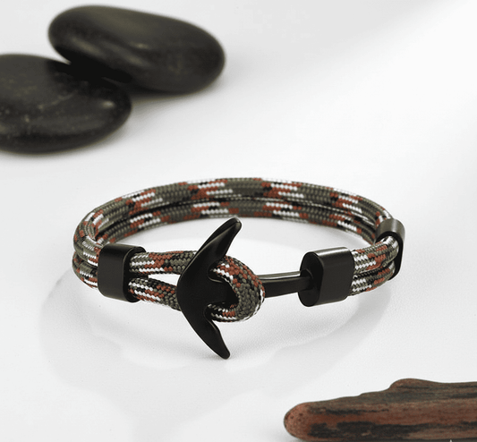 Father & Son Forever Linked Nautical Anchor Bracelet - Hidden Forever