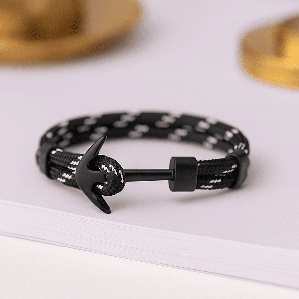 Father & Son Forever Linked Nautical Anchor Bracelet - Hidden Forever