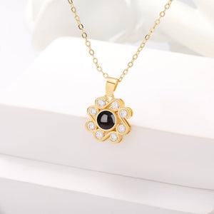 Floral Radiance Hidden Photo Necklace - Hidden Forever
