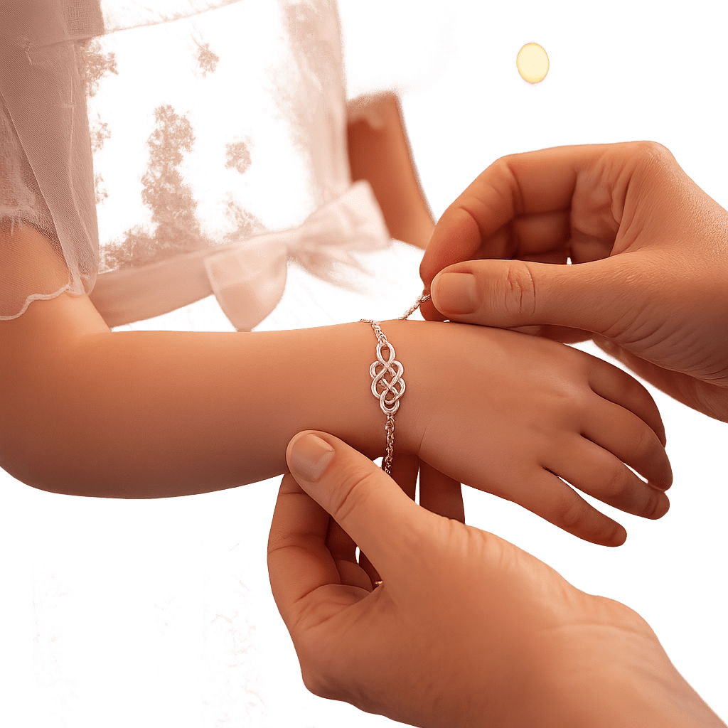 Godmother & Goddaughter Eternal Bond Knot Bracelets - Hidden Forever