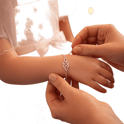 Godmother & Goddaughter Eternal Bond Knot Bracelets - Hidden Forever