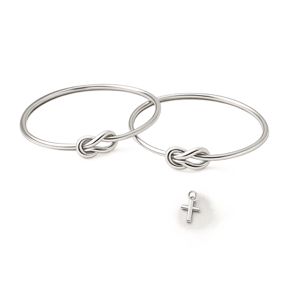 Godmother & Goddaughter Eternal Bond Knot Bracelets - Hidden Forever