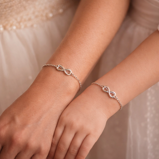 Godmother & Goddaughter Eternal Bond Knot Bracelets