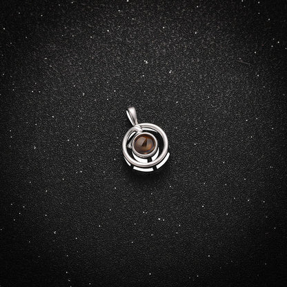 Golden Orbit Projection Necklace - Hidden Forever