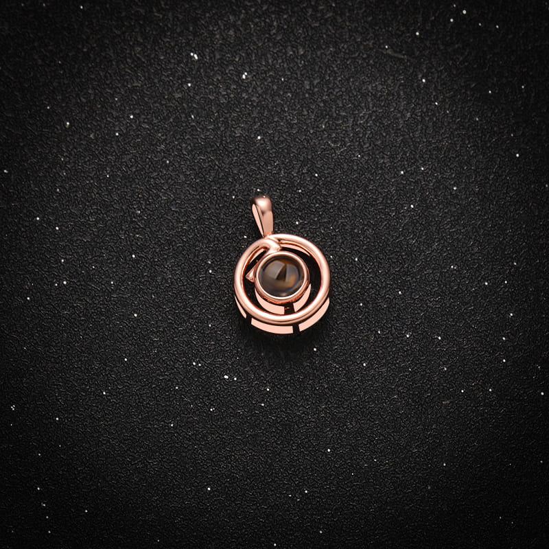 Golden Orbit Projection Necklace - Hidden Forever