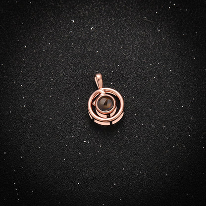 Golden Orbit Projection Necklace - Hidden Forever