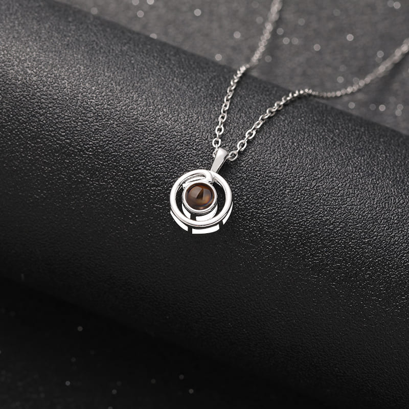 Golden Orbit Projection Necklace - Hidden Forever