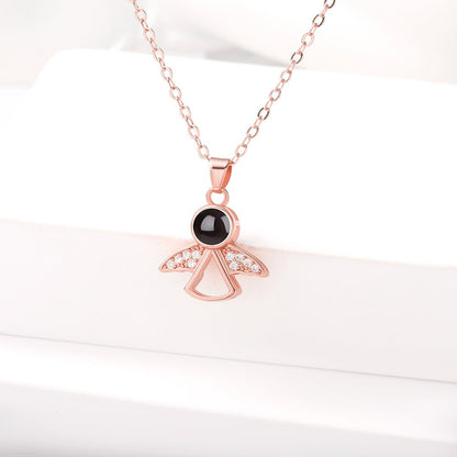 Guardian Angel Hidden Photo Necklace - Hidden Forever