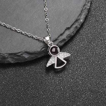 Guardian Angel Hidden Photo Necklace - Hidden Forever
